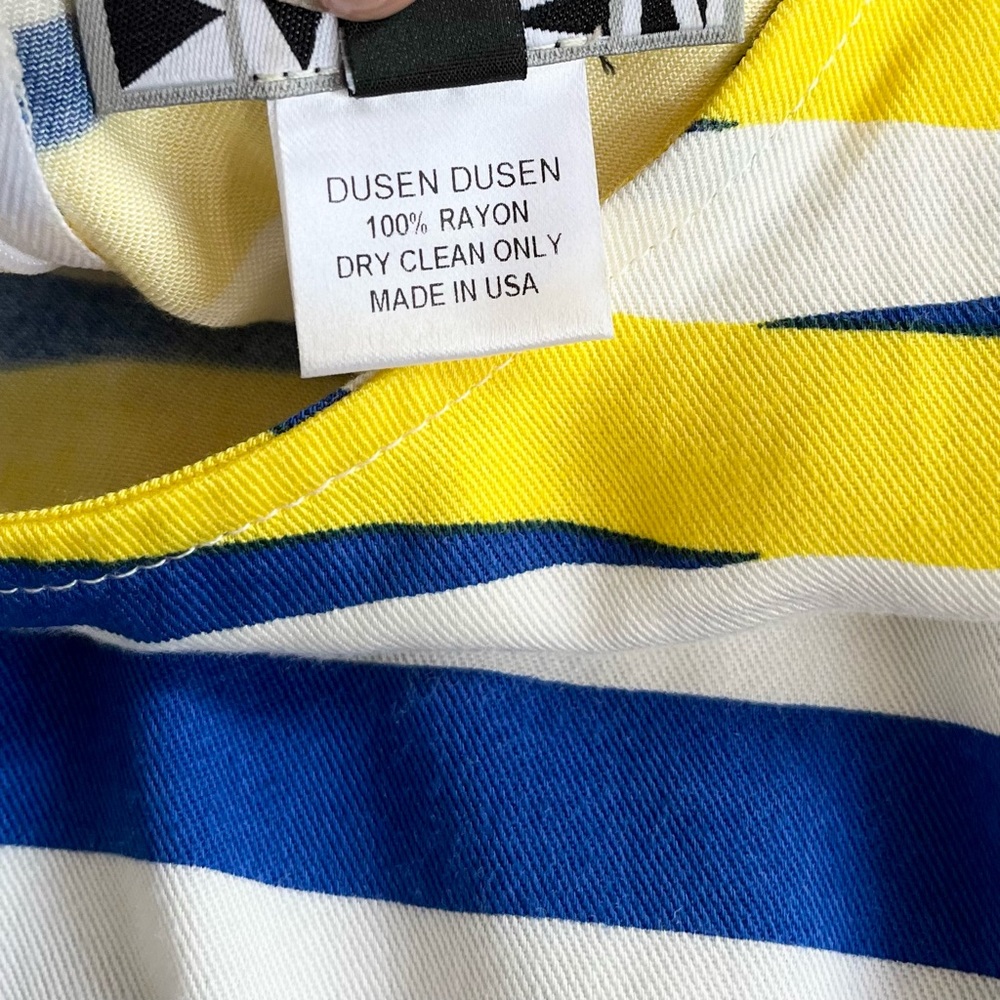 Dusen Dusen Blue Moire and Objects boxy short sleeve dress - Picture 9 of 9